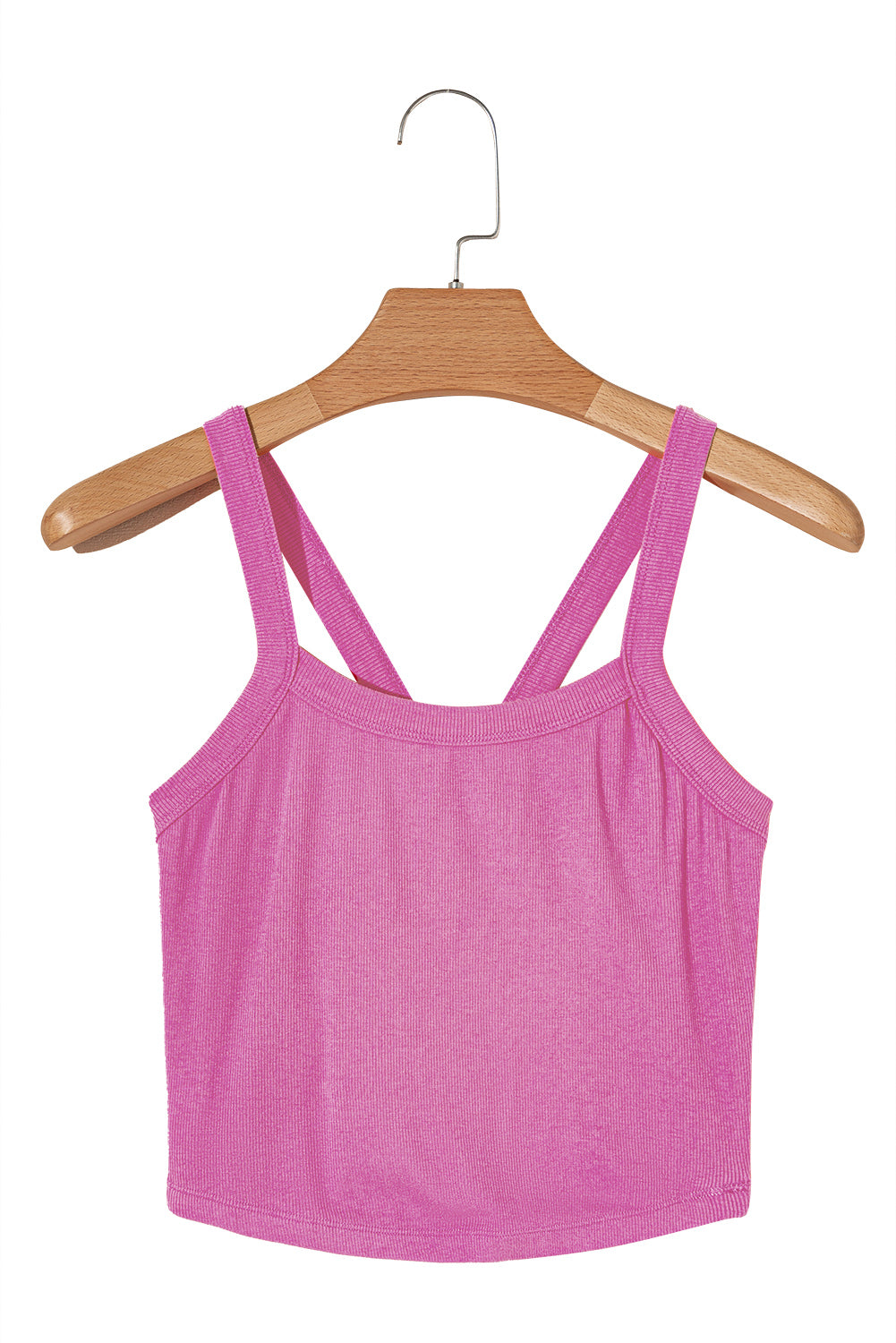 Athletic Ribbed Cropped Cami Top