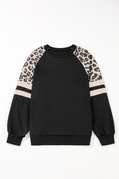 Black Leopard Sweatshirt