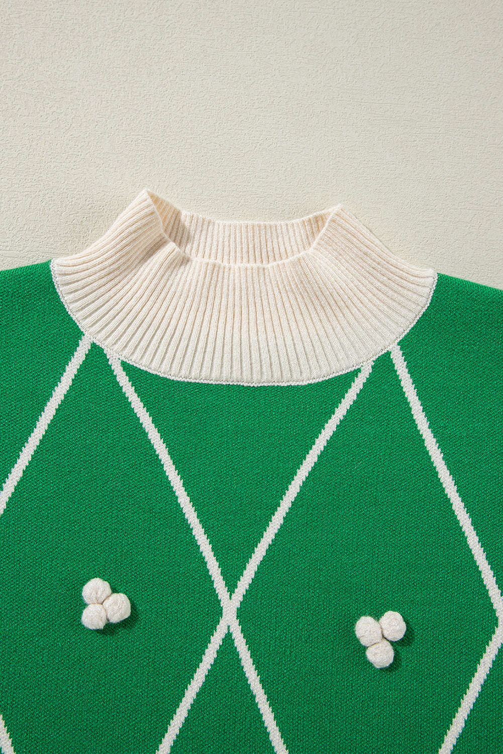 Green High Neck Sweater