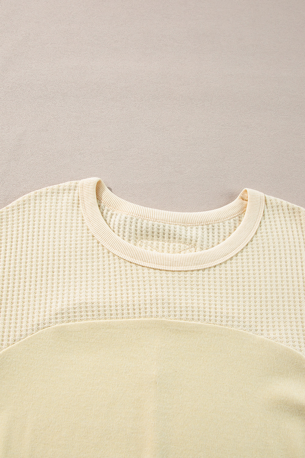 Beige Long Sleeve Top