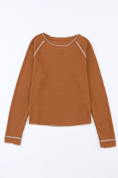 Brown Long Sleeve Top