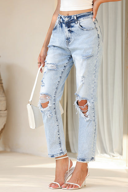 Sky Blue High Waist Jeans