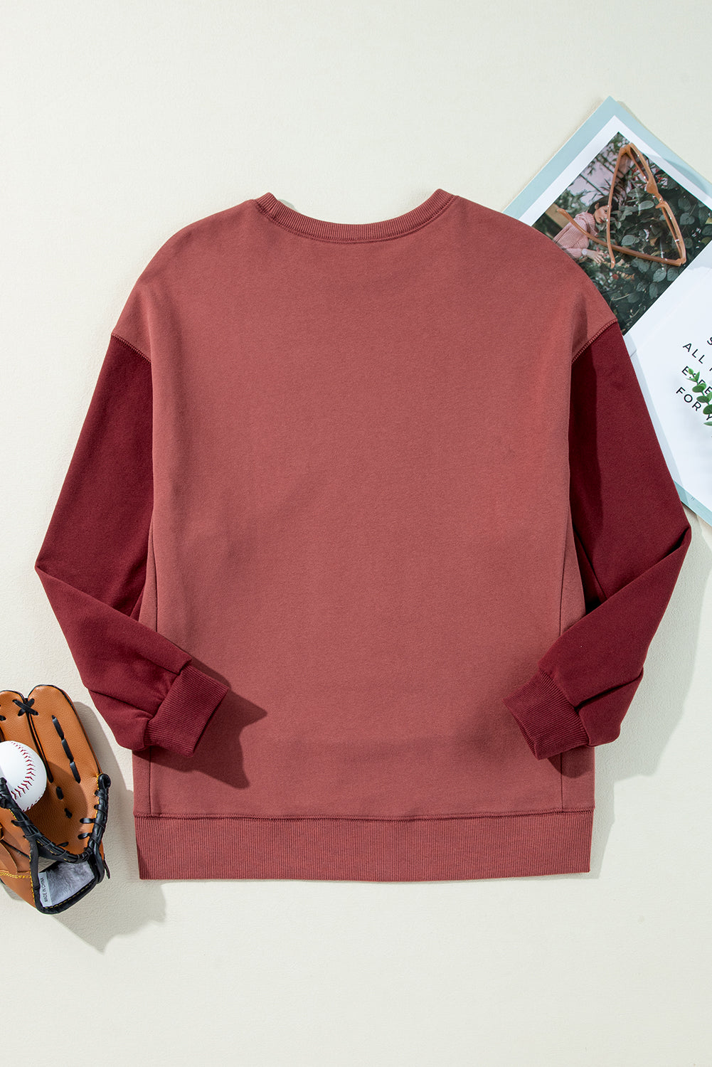 Mineral Red Two Tone Sweatshirt