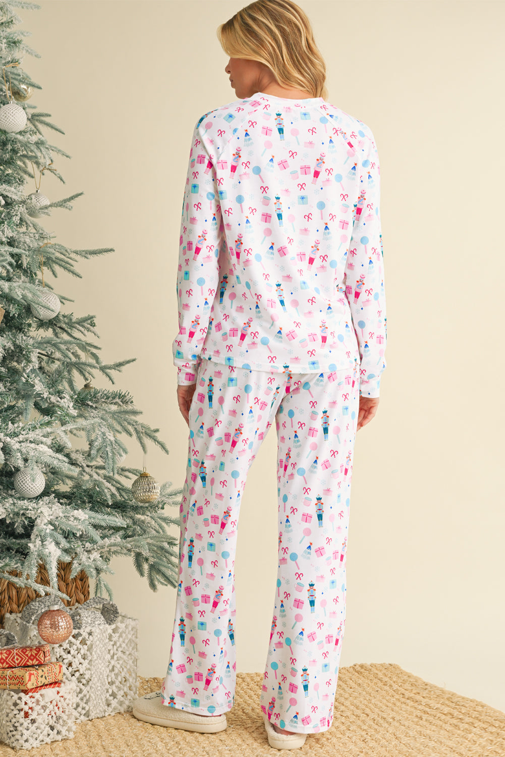 Christmas Print Pajama Set