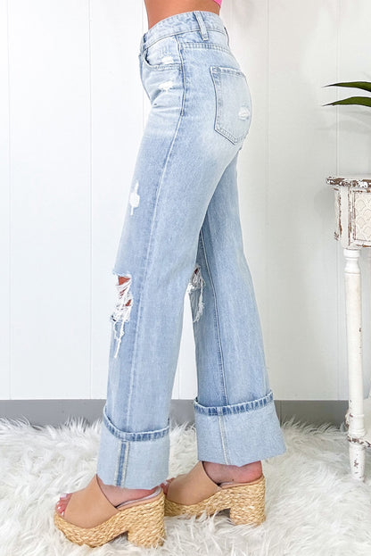 Beau Blue Distressed Jeans