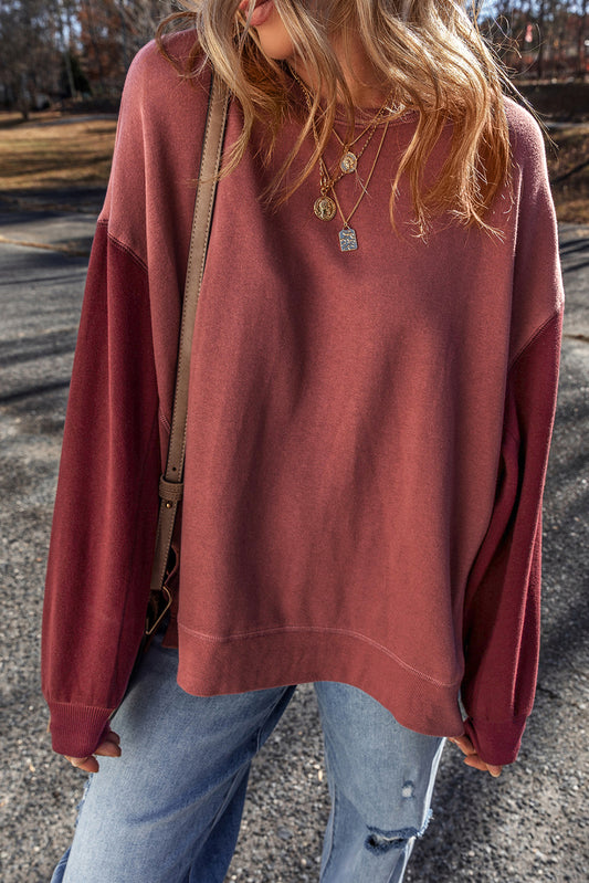 Mineral Red Two Tone Sweatshirt