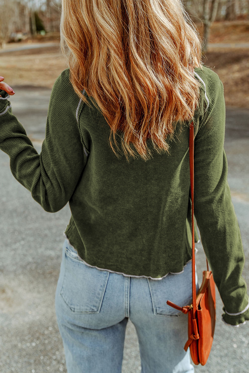 Green Long Sleeve Top