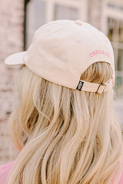 White Bow Embroidered Baseball Cap