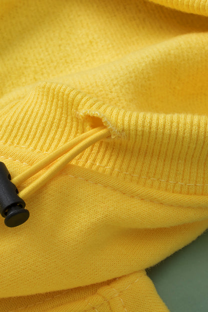 Yellow Hoodie with Kangaroo Pocket