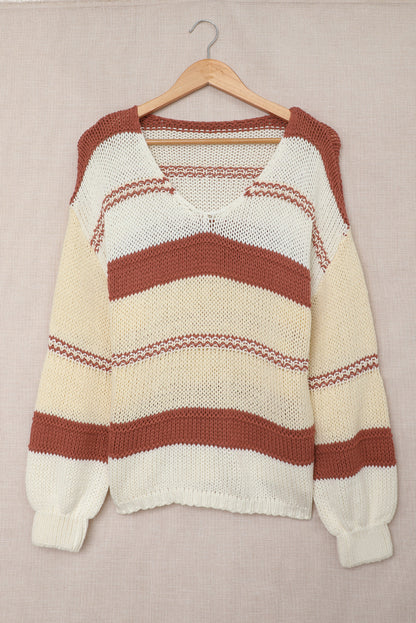 Striped Knit Sweater