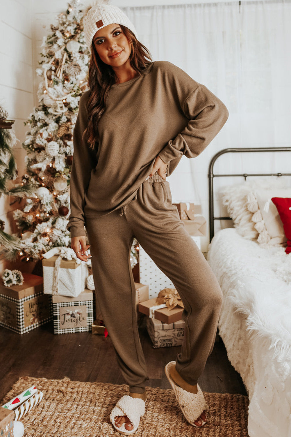 Khaki Loungewear Set