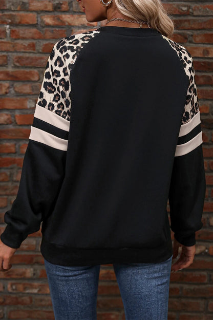 Black Leopard Sweatshirt