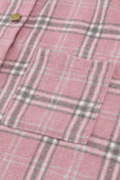 Pink Plaid Casual Shirt