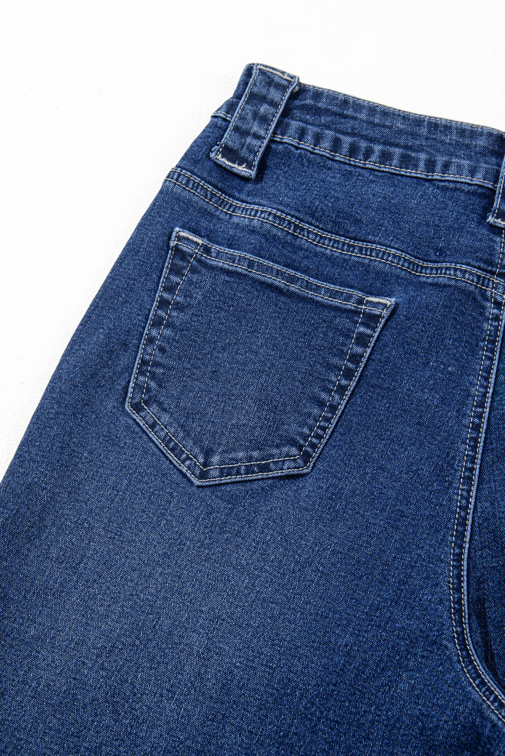 Blue Wide Leg High Waist Jeans