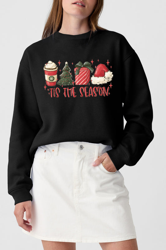 Black Christmas Graphic Sweatshirt