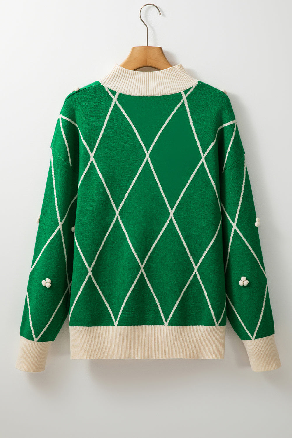 Green High Neck Sweater