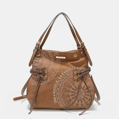 Nicole Lee USA Side Braided Hobo Bag