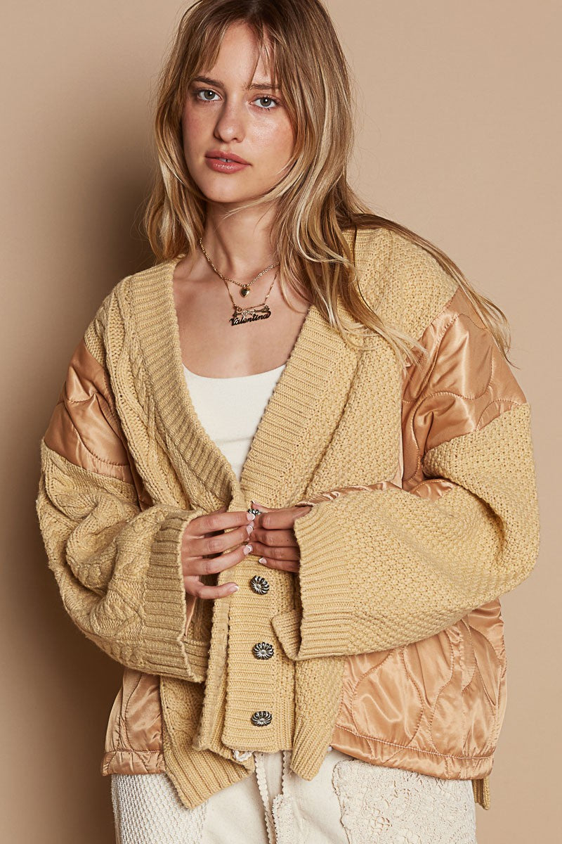 POL Cable Knit Jacket