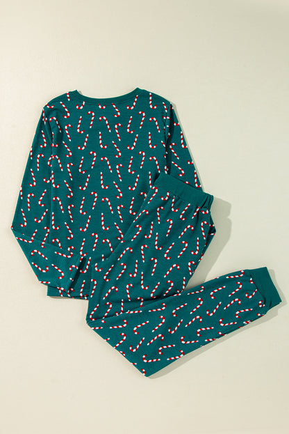 Green Christmas Loungewear Set