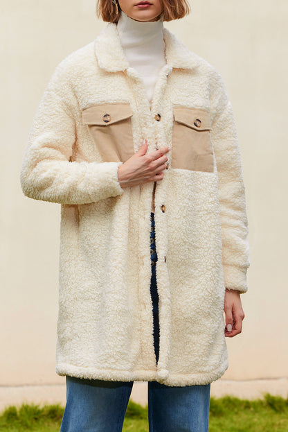 Beige Teddy Coat