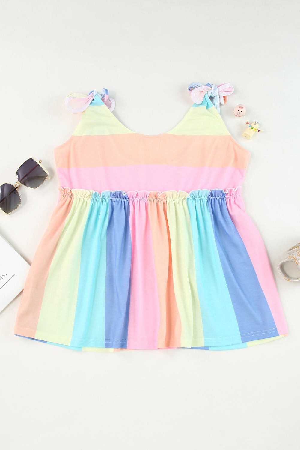 Multicolor Sleeveless Shirt