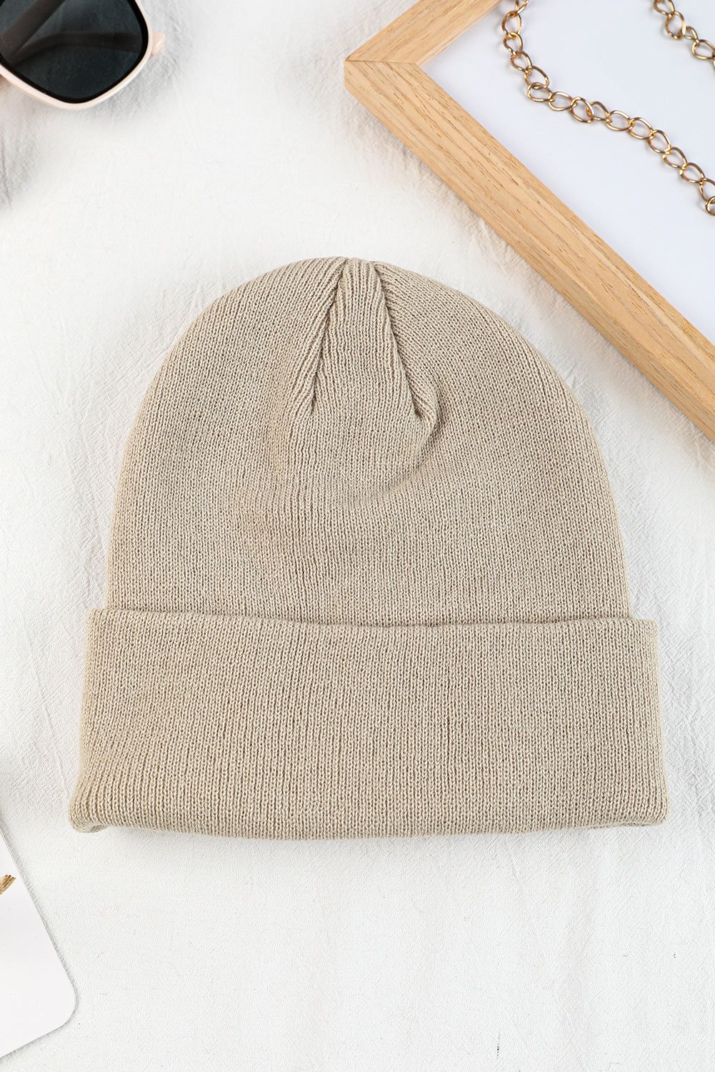 Beige Beanie Cap