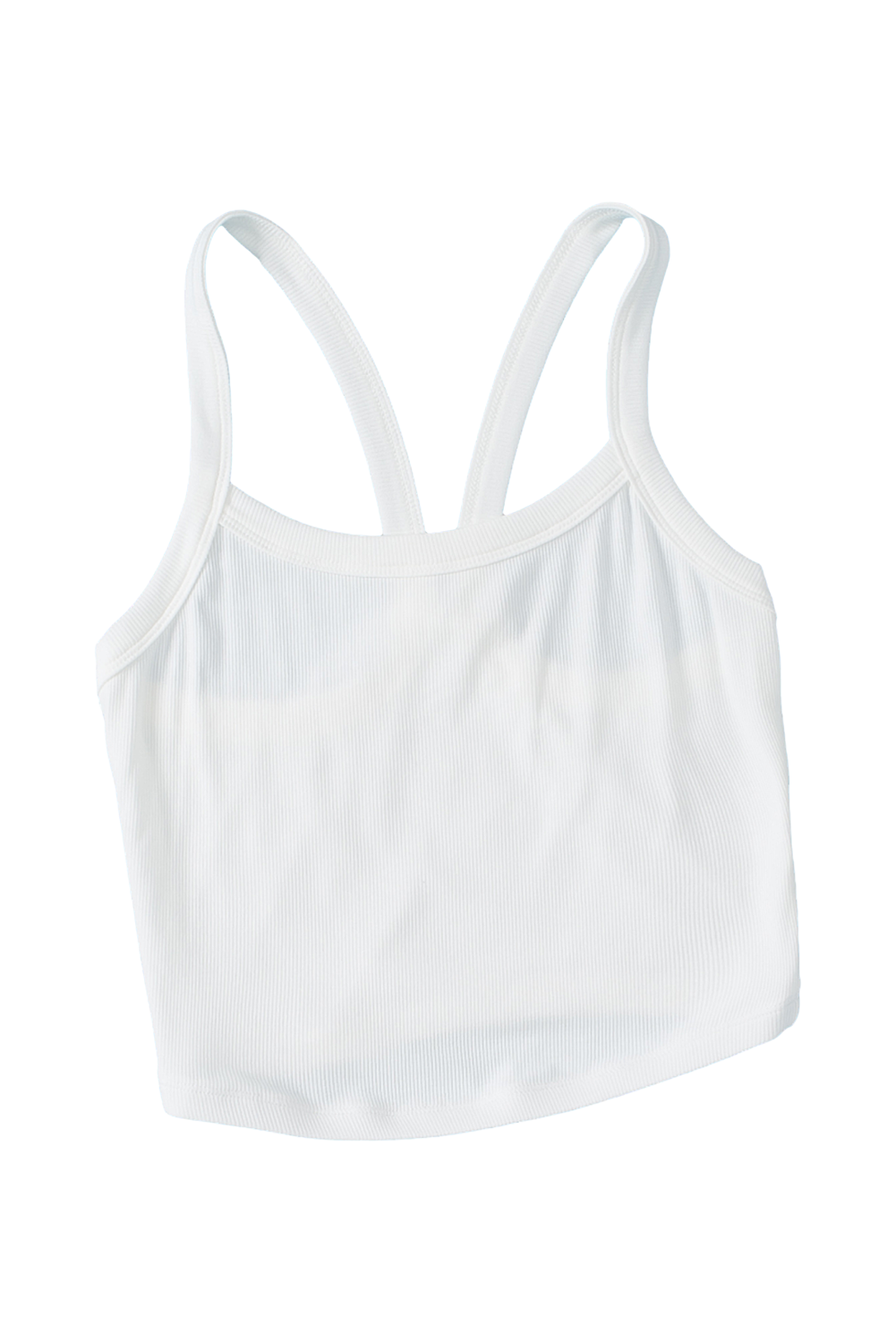 Athletic Ribbed Cropped Cami Top