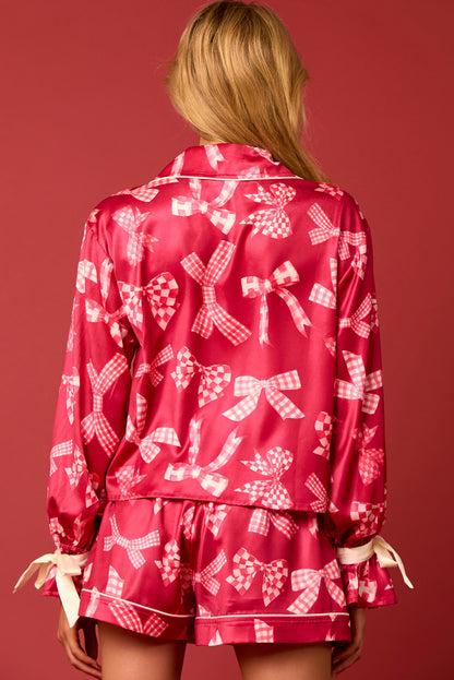 Red Bow Pajama Set