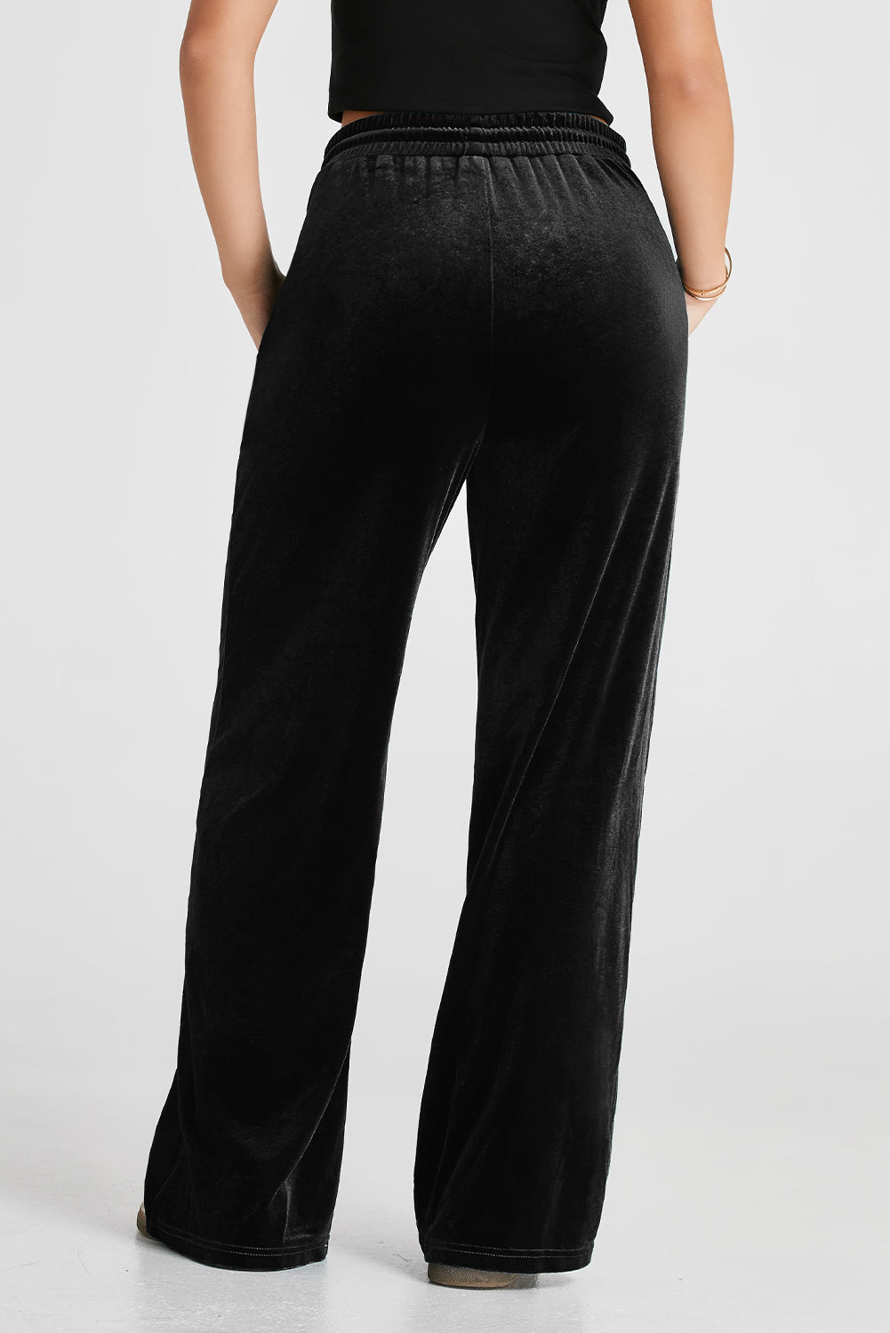 Velvet Wide Leg Pants