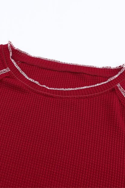 Red Long Sleeve Top