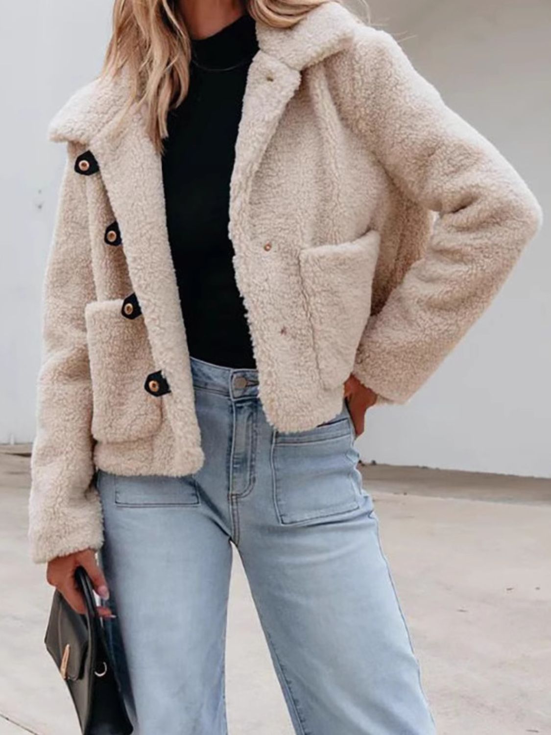 Long Sleeve Fuzzy Jacket