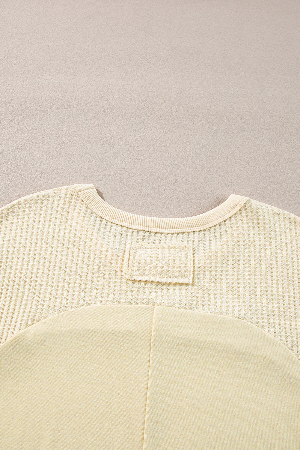 Beige Long Sleeve Top