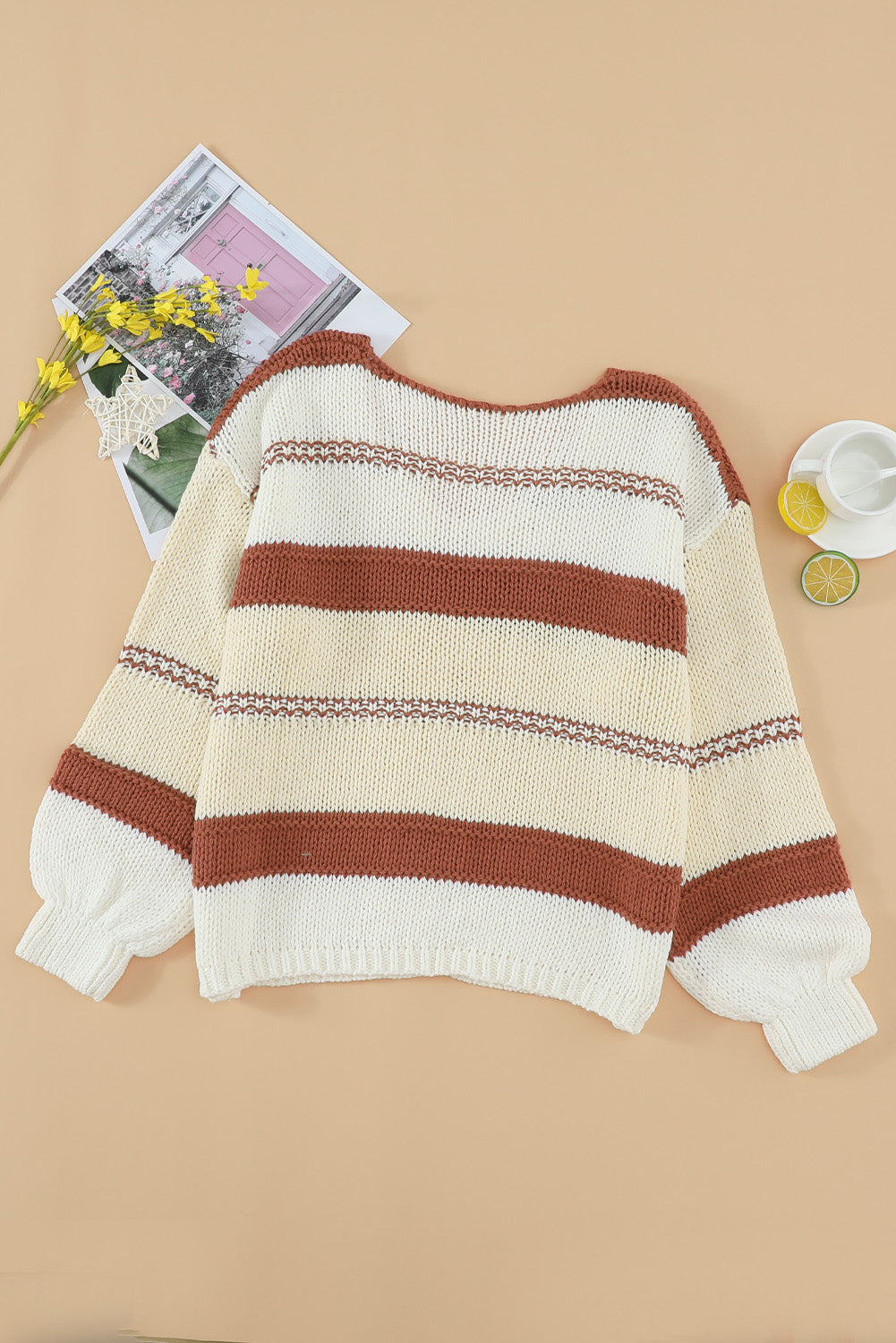 Striped Knit Sweater