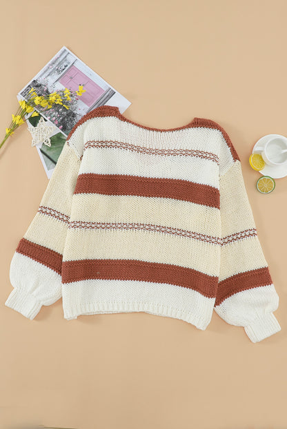 Striped Knit Sweater