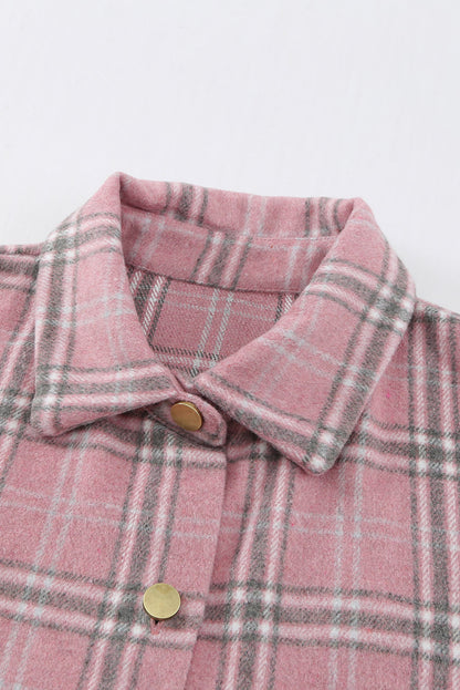 Pink Plaid Casual Shirt