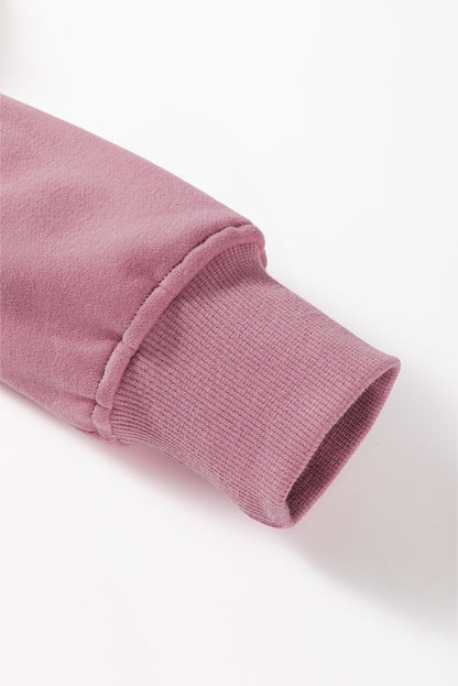 Fushia Plain Sweatshirt