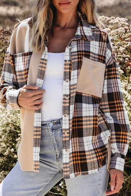 Khaki Plaid Shacket