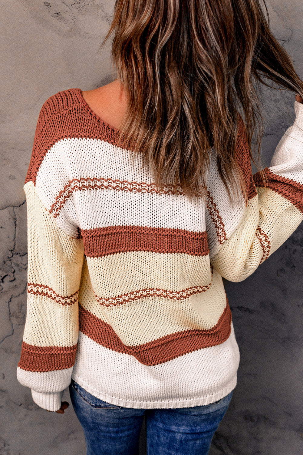 Striped Knit Sweater