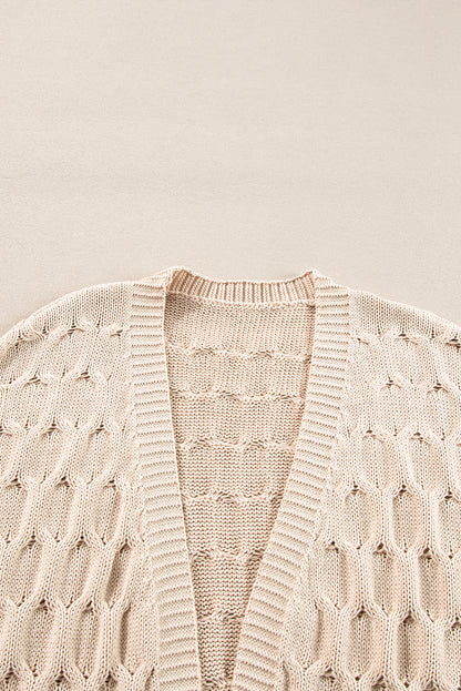 Cable Knit Baggy Cardigan