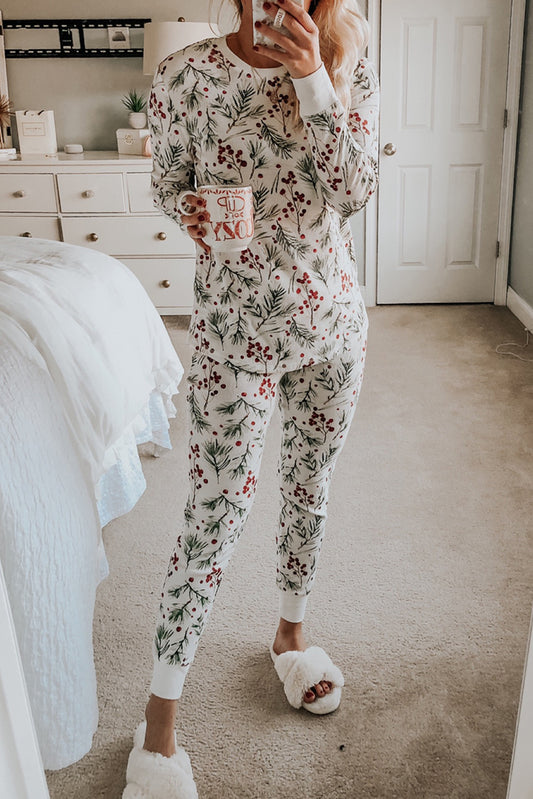 White Christmas Pajama Set