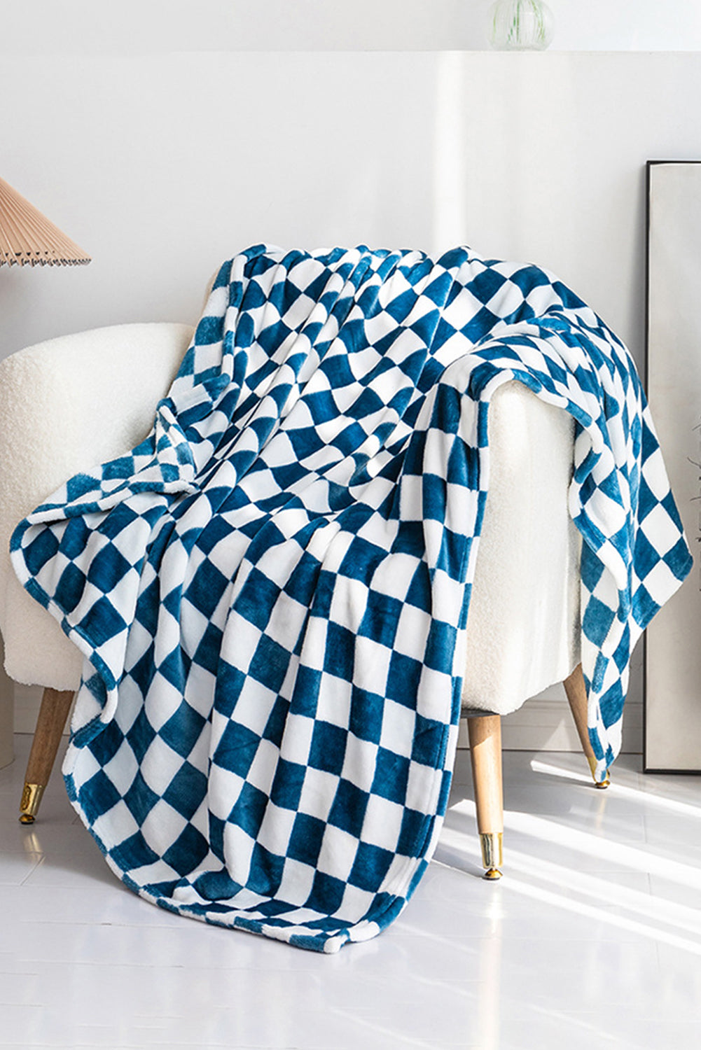 Navy Blue Soft Throw Blanket