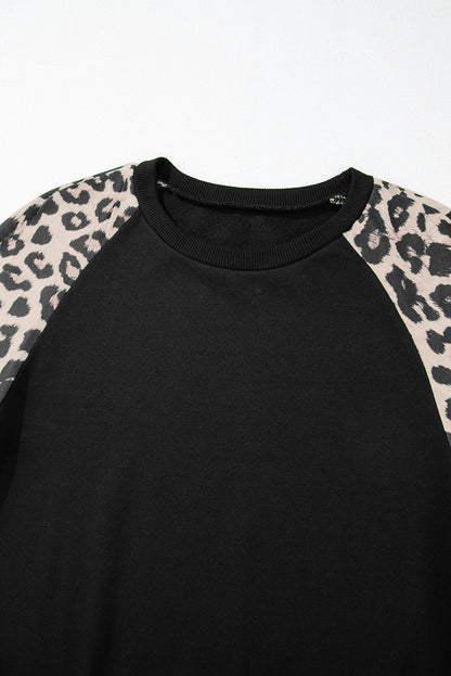 Black Leopard Sweatshirt