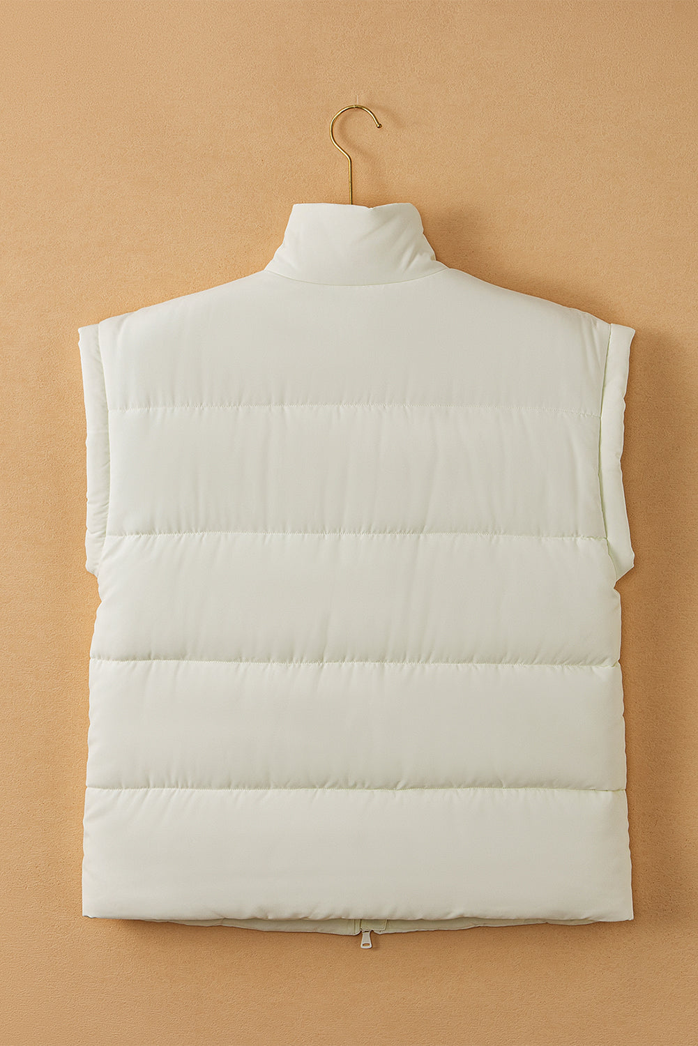 White Oversized Puffer Vest