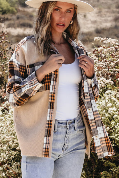 Khaki Plaid Shacket