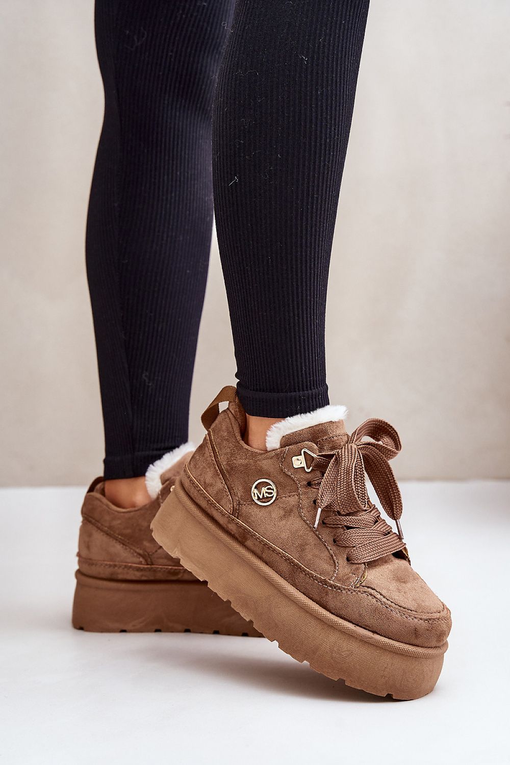 Suede Platform Sneakers