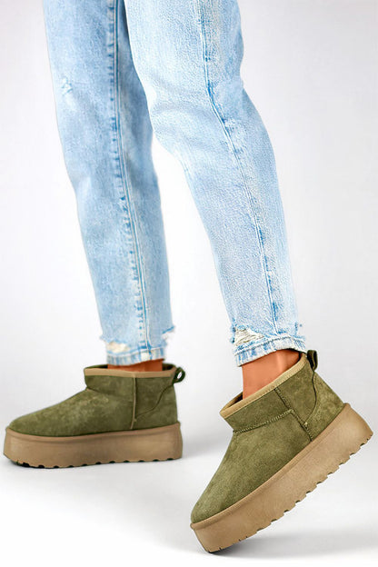 Suede Snow Boots