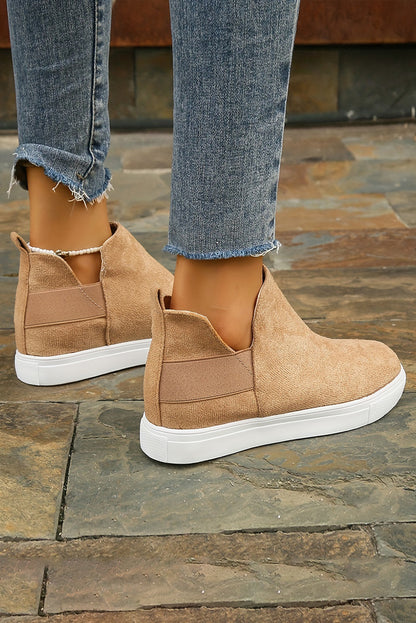 Camel Slip-on Sneakers