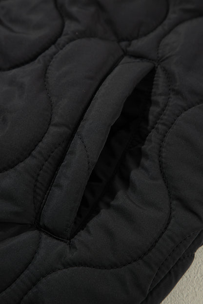 Quilted Hooded Puffer Vest