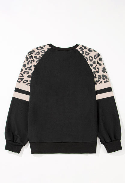 Black Leopard Sweatshirt