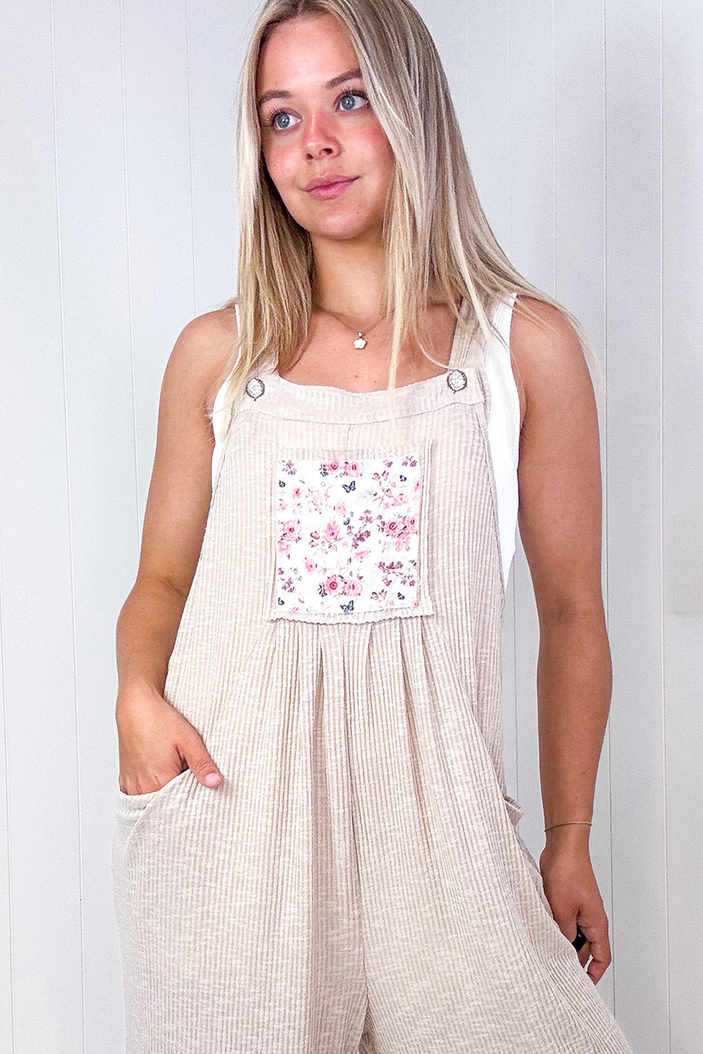 Floral Patchwork Overall